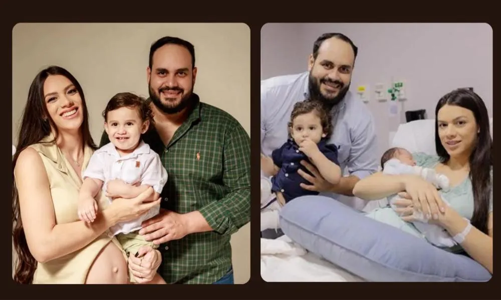 Antônio Bosaipo e Tamires Dias comemoram o nascimento do segundo filho em Barra do Garças