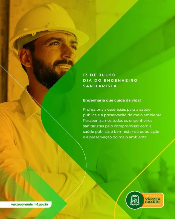 Prefeitura homenageia engenheiros sanitaristas pelo trabalho essencial em Várzea Grande