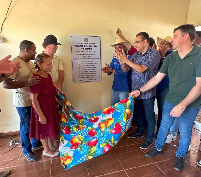 Juca do Guaraná leva projeto Piscicultura no Campo para comunidade rural em Rosário Oeste