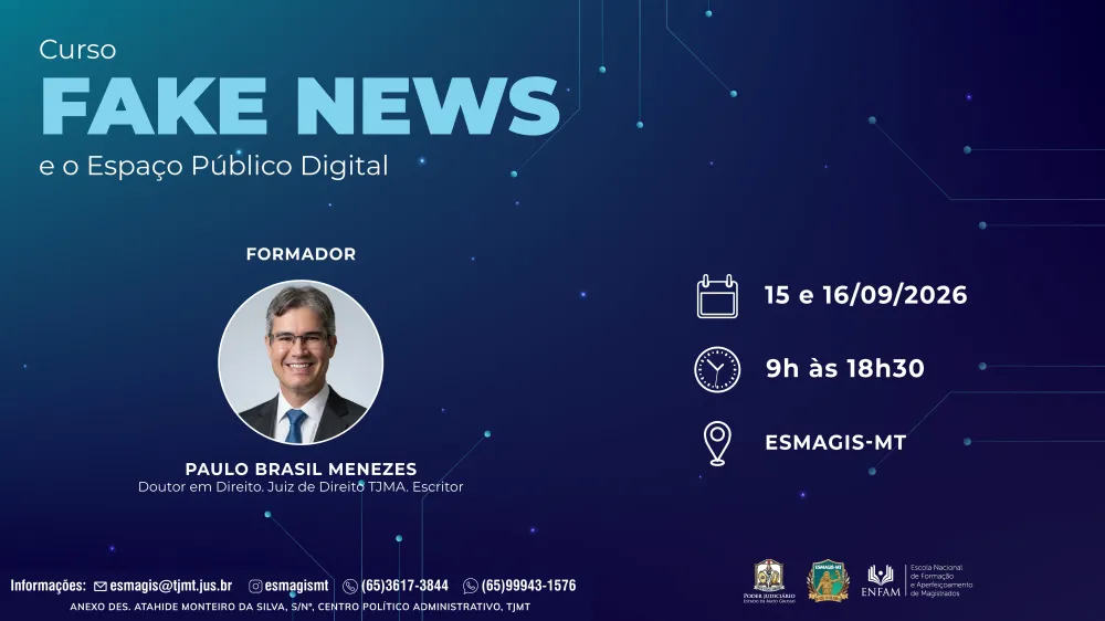 Magistrados e servidores: últimas vagas para curso sobre fake news estão disponíveis