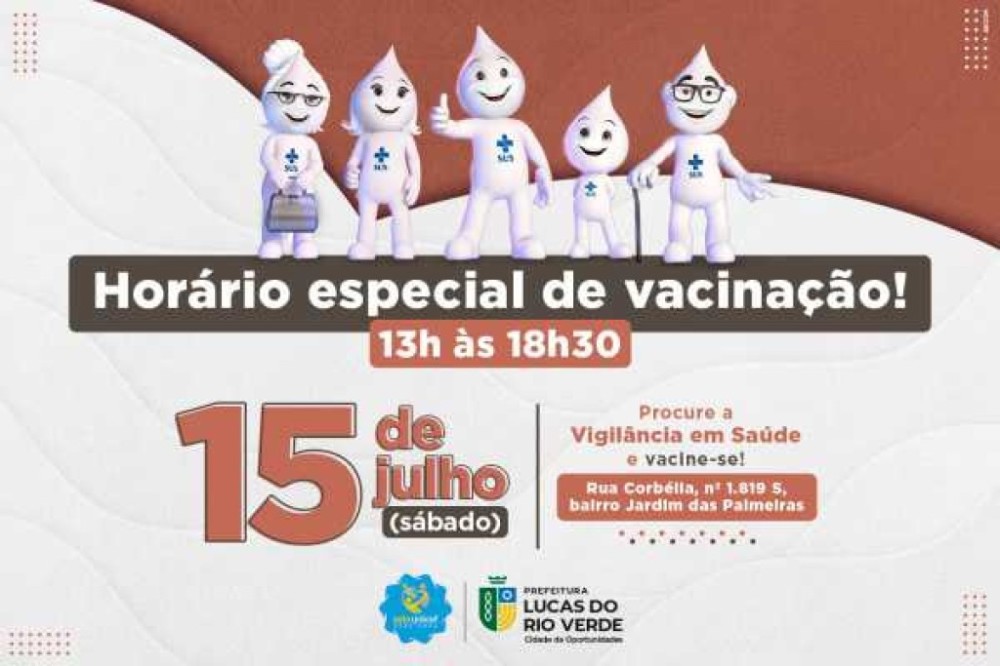 Secretaria de Saúde promove etapa de vacinação neste sábado (15)