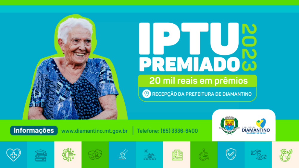 Prefeitura de Diamantino realizará o 1º sorteio do IPTU Premiado de 2023