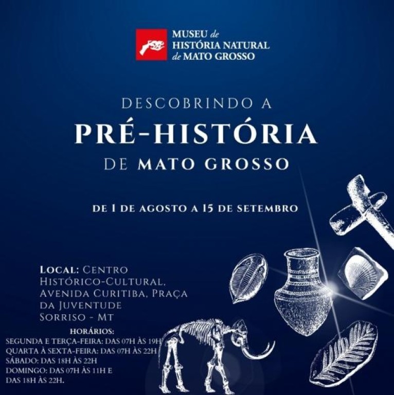Centro Histórico-Cultural Benjamin Raiser recebe exposição ‘Conhecendo a Pré-história de Mato Grosso’