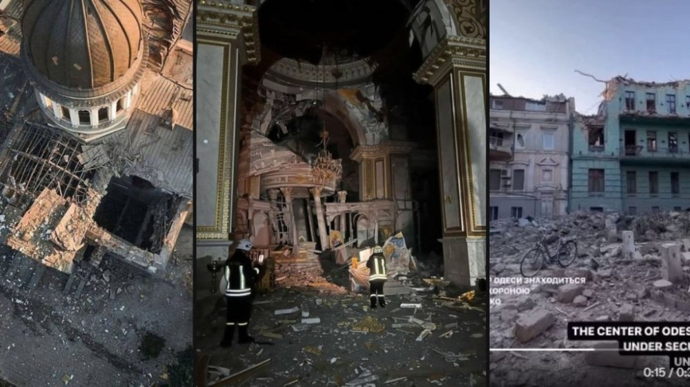 Ataque russo em Odesa provoca morte e destruição de Catedral Ortodoxa