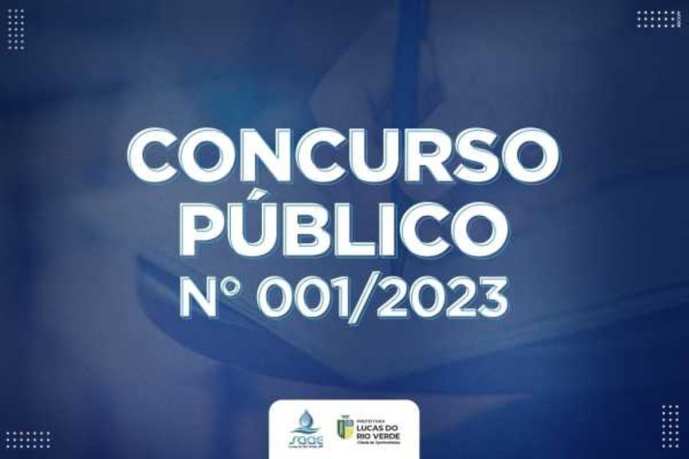 Confira a classificação preliminar do Concurso Público nº 01/2023 do Saae