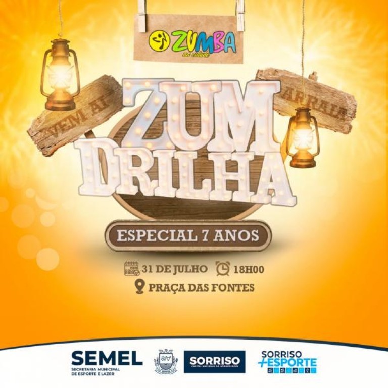 Zumba comemora 7 anos com Arraiá Julino na Praça das Fontes