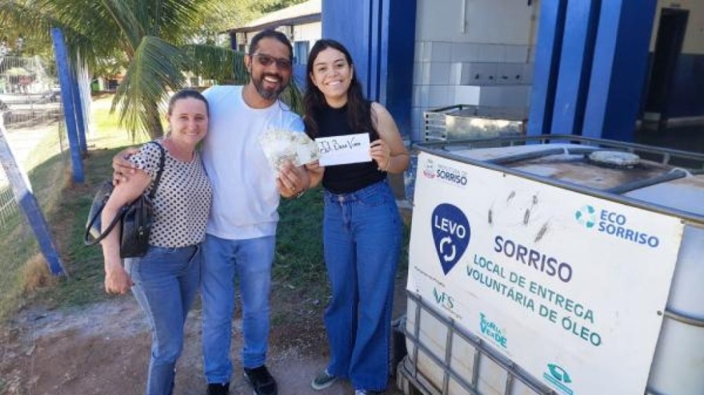 Sorriso promove descarte ambientalmente correto do óleo de cozinha usado