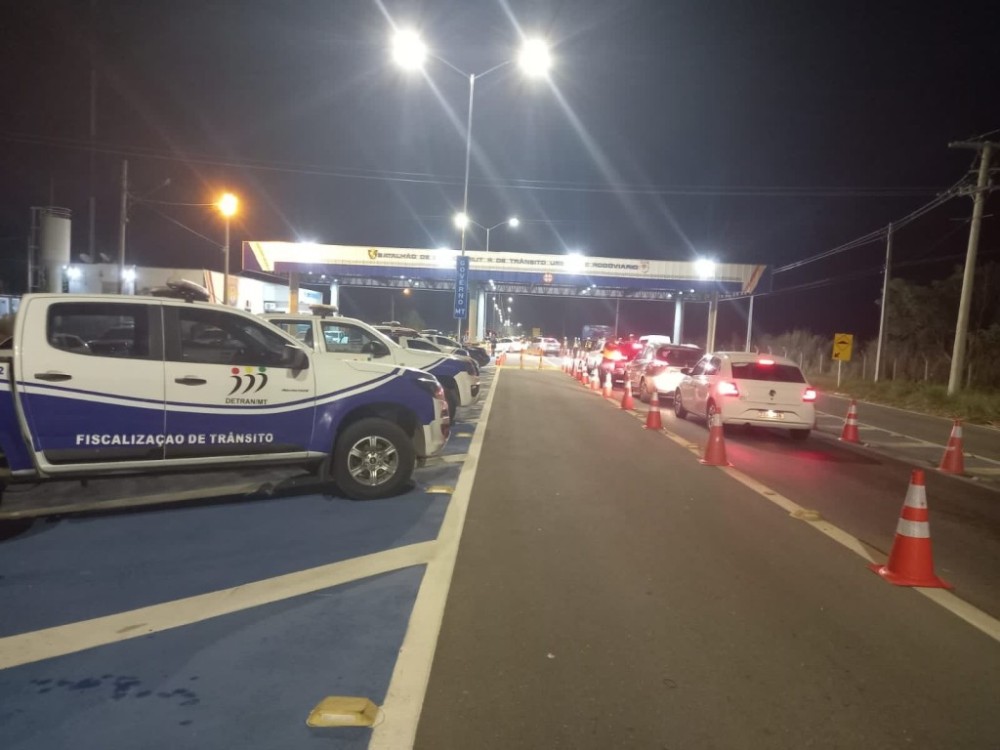 Operação Lei Seca resulta na prisão de 11 condutores por embriaguez ao volante na MT-251