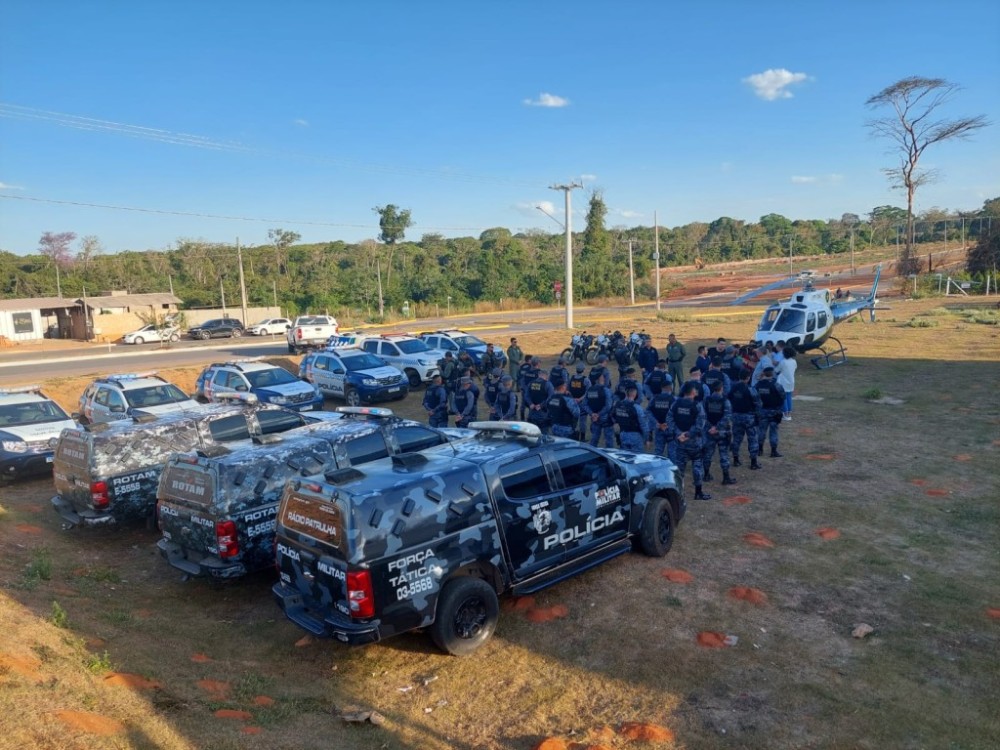 Forças de segurança reforçam policiamento para intensificar combate a crimes em Sorriso