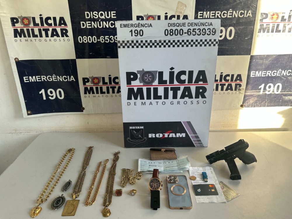 Foragido da Justiça que usava arma de brinquedo para ameaças é preso pela Rotam