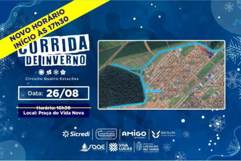 Corrida de Inverno terá novo horário de largada