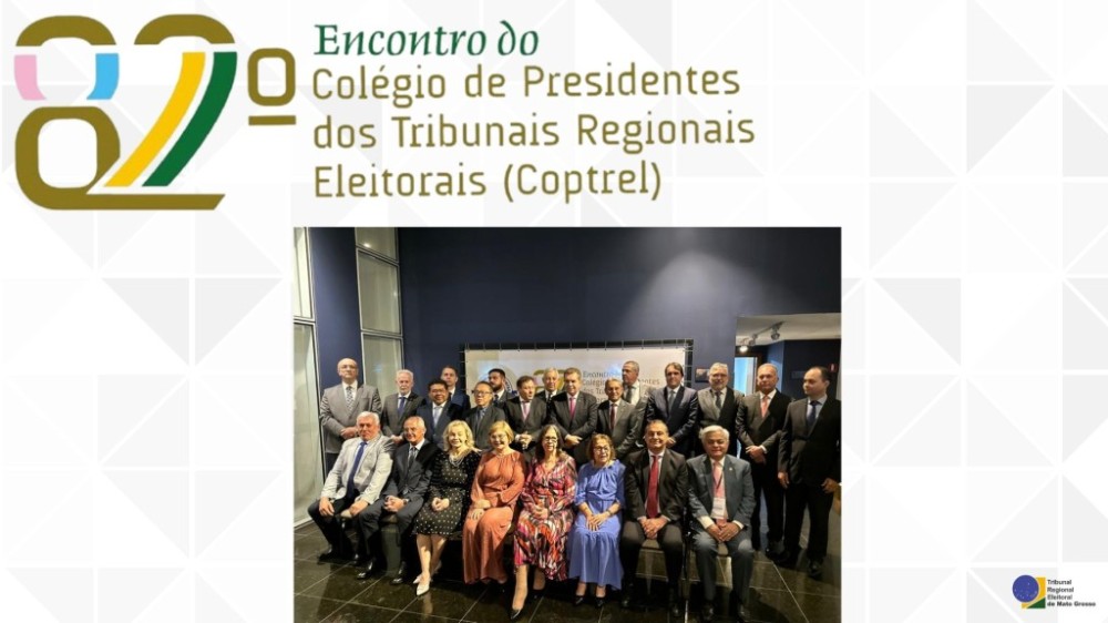 Presidente do TRE-MT debate fortalecimento do processo eleitoral durante 82º Coptrel