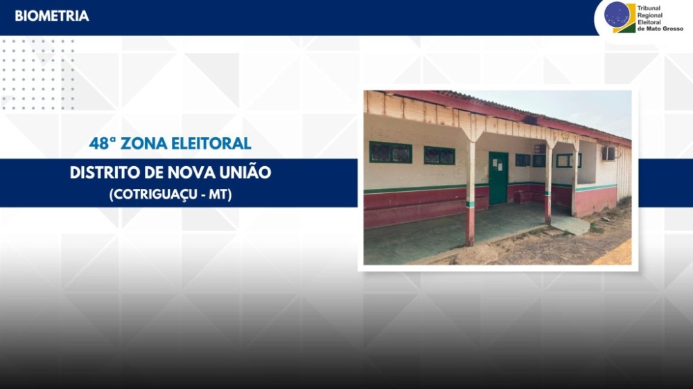 Justiça Eleitoral inicia coleta biométrica no distrito de Nova União, em Cotriguaçu