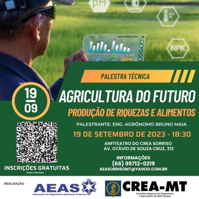 Palestra irá abordar tendências tecnológicas para o setor produtivo