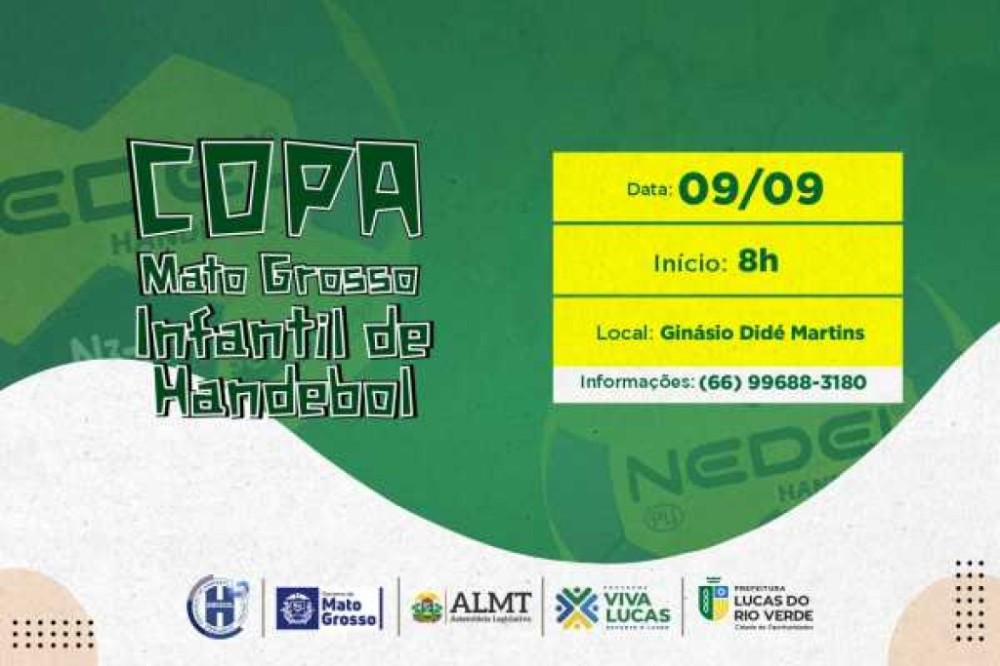 Município recebe Copa de Handebol Infantil neste final de semana