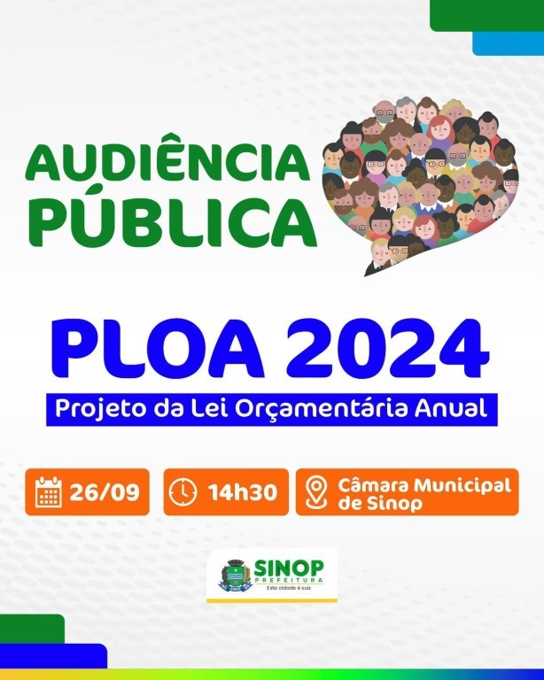 Audiência Pública que apresenta e discute Lei Orçamentária Anual 2024 será amanhã (26)
