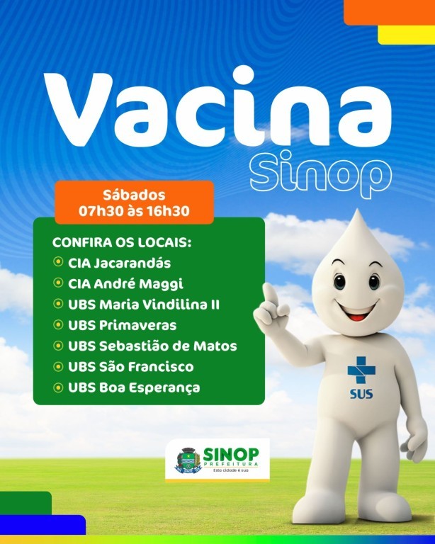 Ação de vacinação neste sábado: confira os locais