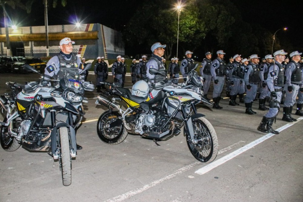 Batalhão de Trânsito realiza formatura de agentes em curso para escolta de autoridades e delegações em grandes eventos