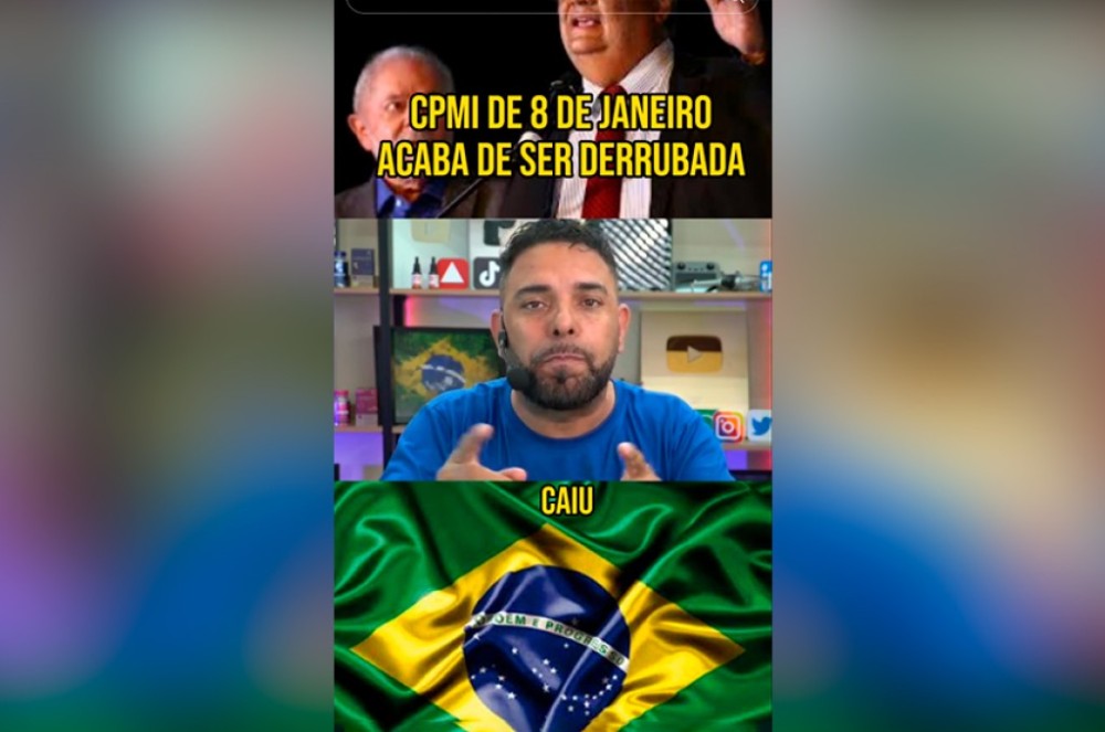 É falso que CPMI do 8 de janeiro acaba de ser derrubada