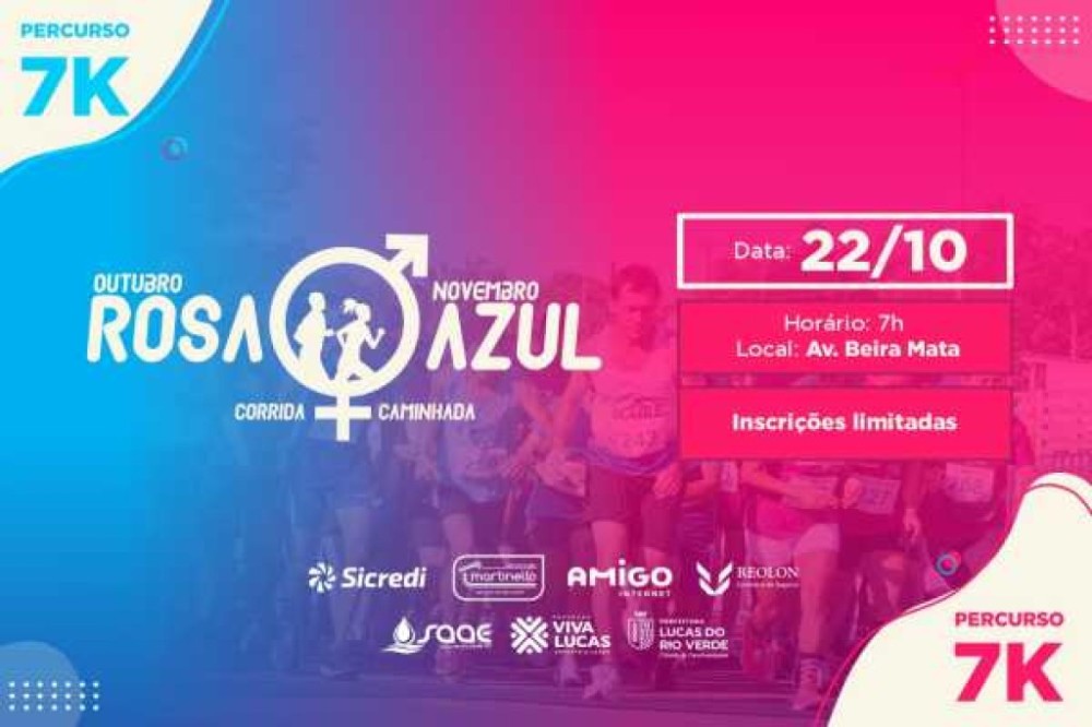 Secretaria de Esporte orienta sobre entrega de Kits da Corrida Outubro Rosa/Novembro Azul
