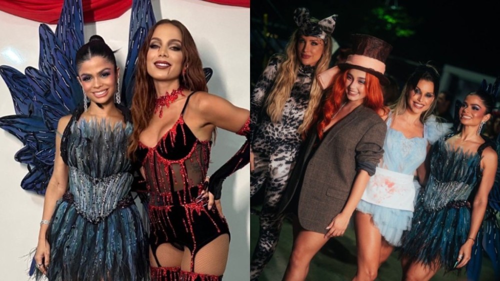 Looks dos famosos no Aviões Fantasy, festa de Halloween em Fortaleza