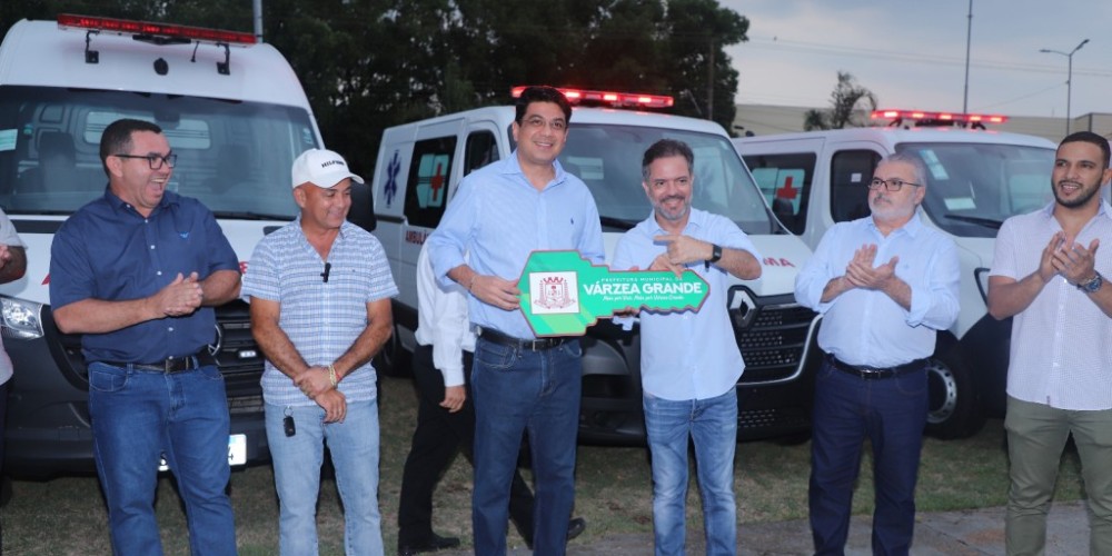 Várzea Grande terá seis ambulâncias avaliadas em R$ 2 milhões para fortalecer a saúde pública