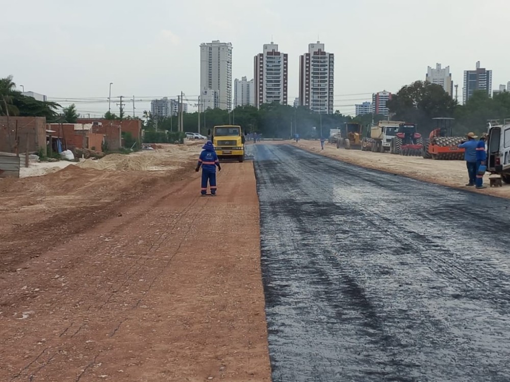 Obras na Avenida Parque do Barbado avançam e já estão com mais de 80% de execução