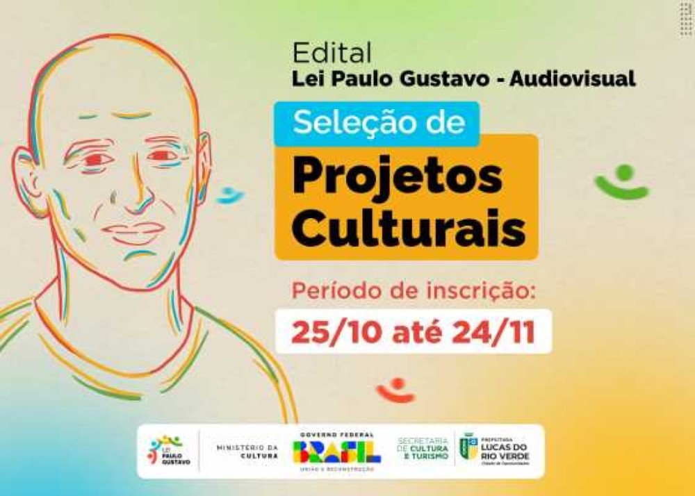 Inscrições do edital Paulo Gustavo terminam no dia 24 de novembro