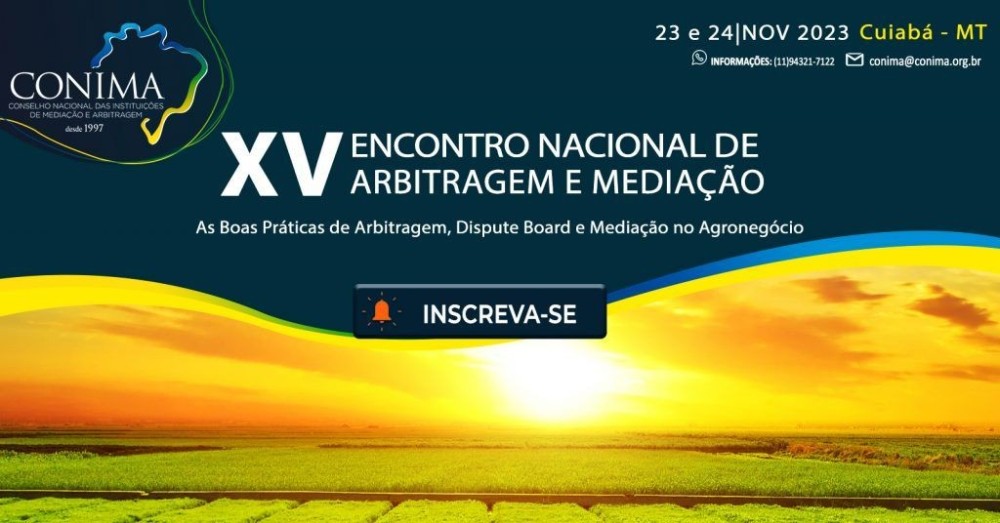 Cuiabá sedia o XV Encontro Nacional de Arbitragem e Mediação nos dias 23 e 24
