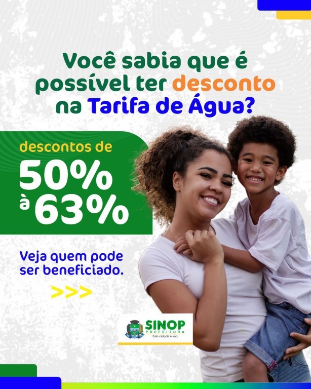 Após reequilíbrio de contrato, famílias podem garantir descontos de 50% a 63% na conta de água