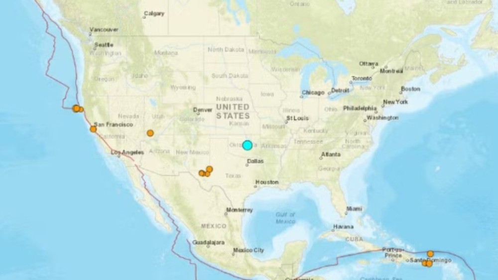 Terremoto de magnitude 5,1 atinge Oklahoma, nos Estados Unidos