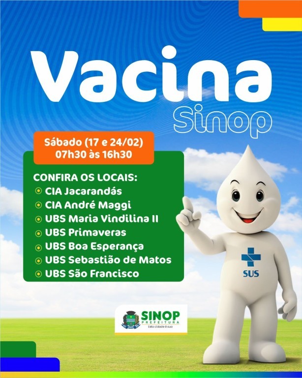 Sábado (17) tem ação de vacinação: confira os locais
