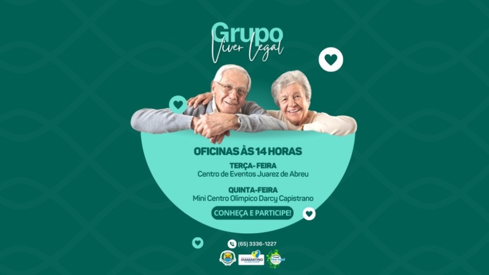 Atividades do Grupo Viver Legal já tem data de retorno em 2024