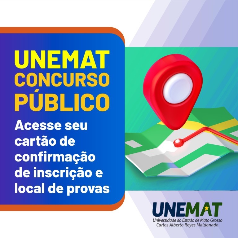 Locais de provas e cartão de confirmação de inscrição do concurso para técnicos da Unemat são divulgados