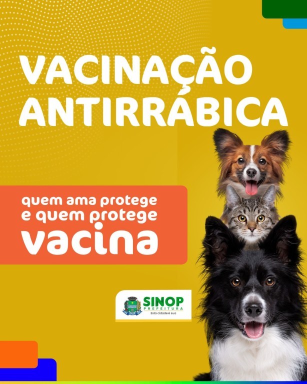 Vacinação antirrábica começa hoje (5) em Sinop com ponto fixo de atendimento