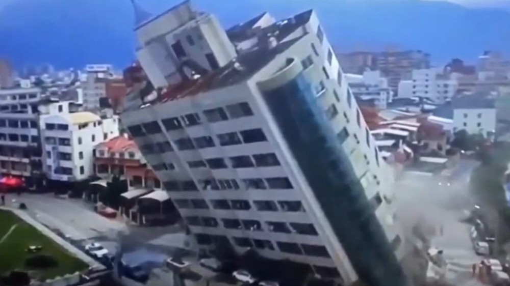 Prédios são demolidos após tremor em Taiwan; 101 estão sob escombros