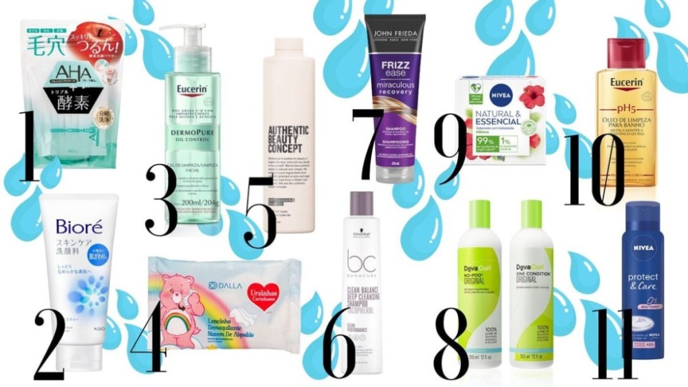 Confira dicas de produtos de limpeza para o rosto, corpo e cabelo