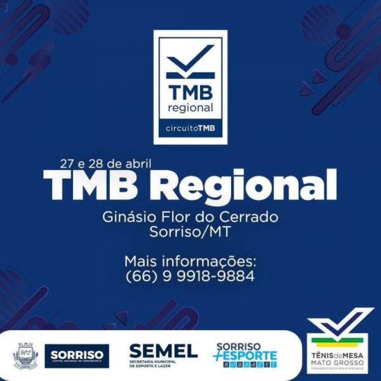 TMB Regional reunirá mais de 80 atletas de Sorriso e região