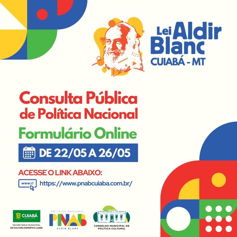 Prefeitura de Cuiabá realiza Consulta Pública para coleta de informações para aplicação dos recursos da Lei Aldir Blanc