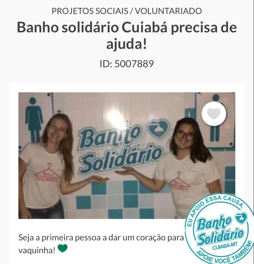 *Banho Solidário Cuiaba lança Vakinhas para Reposição de Equipamentos Após Assalto*