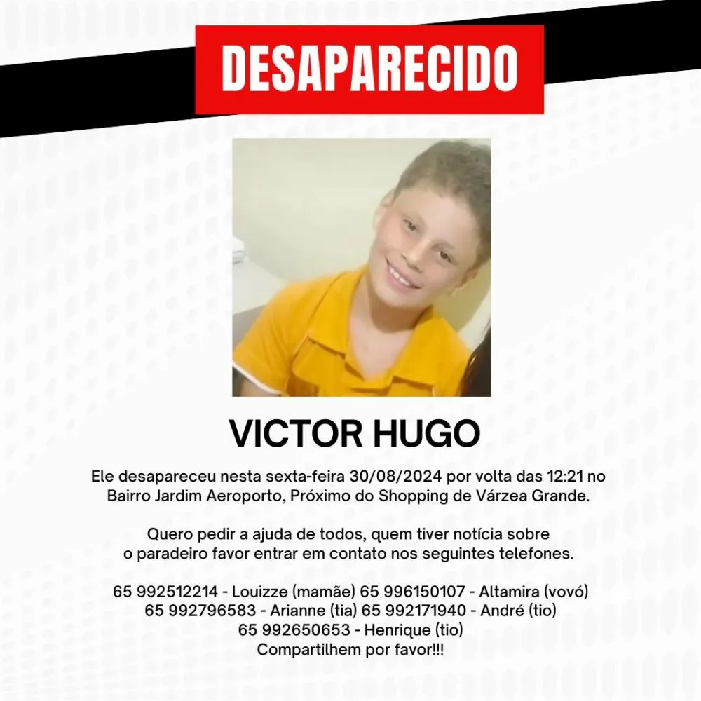 VICTOR HUGO - DESAPARECIDO