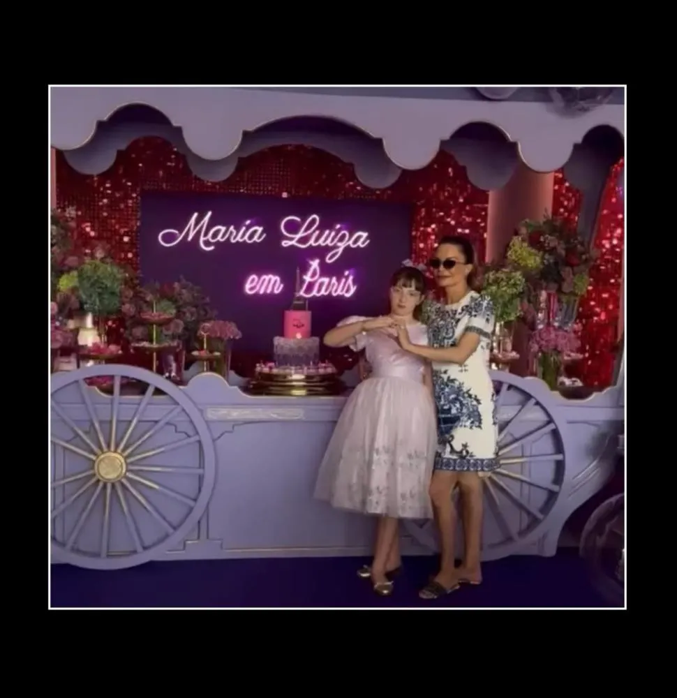 Maria Luíza Mendes fez 10 anos com o tema: Paris!