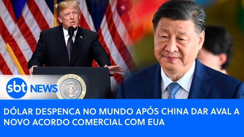Dólar despenca no mundo após China dar aval a novo acordo comercial com EUA
